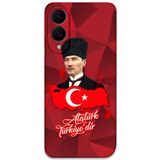 Gramaphone Galaxy S25 Edge ile Uyumlu Atatürk Desenli Telefon Kılıfı + Ekran Koruyucu - 5851