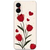 Gramaphone Galaxy S25 Edge ile Uyumlu Çiçek Desenli Telefon Kılıfı + Ekran Koruyucu - 5789