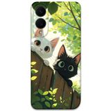 Gramaphone Galaxy S25 Edge ile Uyumlu Kedi Desenli Telefon Kılıfı + Ekran Koruyucu - 5785