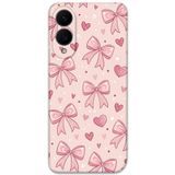 Gramaphone Galaxy S25 Edge ile Uyumlu Kurdele Desenli Telefon Kılıfı + Ekran Koruyucu - 5802