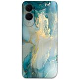 Gramaphone Galaxy S25 Edge ile Uyumlu Mermer Desenli Telefon Kılıfı + Ekran Koruyucu - 5814