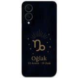 Gramaphone Galaxy S25 Edge ile Uyumlu Oğlak Burcu Desenli Telefon Kılıfı + Ekran Koruyucu - 5777