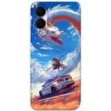 Gramaphone Galaxy S25 Edge Uyumlu Araba Desenli Telefon Kılıfı + Ekran Koruyucu - 5764