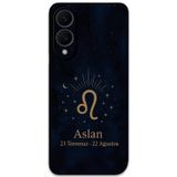 Gramaphone Galaxy S25 Edge Uyumlu Aslan Burcu Desenli Telefon Kılıfı + Ekran Koruyucu - 5772