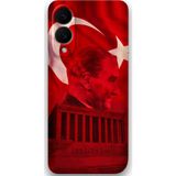 Gramaphone Galaxy S25 Edge Uyumlu Atatürk Desenli Telefon Kılıfı + Ekran Koruyucu - 5848