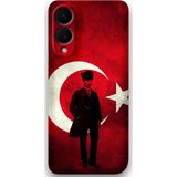Gramaphone Galaxy S25 Edge Uyumlu Atatürk Desenli Telefon Kılıfı + Ekran Koruyucu - 5849