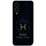 Gramaphone Galaxy S25 Edge Uyumlu Balık Burcu Desenli Telefon Kılıfı + Ekran Koruyucu - 5779