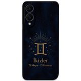 Gramaphone Galaxy S25 Edge Uyumlu İkizler Burcu Desenli Telefon Kılıfı + Ekran Koruyucu - 5770