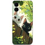 Gramaphone Galaxy S25 Edge Uyumlu Kedi Desenli Telefon Kılıfı + Ekran Koruyucu - 5785