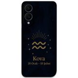 Gramaphone Galaxy S25 Edge Uyumlu Kova Burcu Desenli Telefon Kılıfı + Ekran Koruyucu - 5778