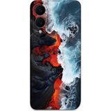 Gramaphone Galaxy S25 Edge Uyumlu Mermer Desenli Telefon Kılıfı + Ekran Koruyucu - 5811