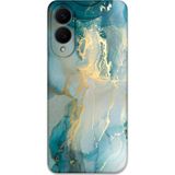 Gramaphone Galaxy S25 Edge Uyumlu Mermer Desenli Telefon Kılıfı + Ekran Koruyucu - 5814