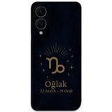 Gramaphone Galaxy S25 Edge Uyumlu Oğlak Burcu Desenli Telefon Kılıfı + Ekran Koruyucu - 5777