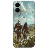 Gramaphone Galaxy S25 Edge Uyumlu Retro Desenli Telefon Kılıfı + Ekran Koruyucu - 5843