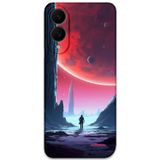 Gramaphone Galaxy S25 Edge Uyumlu Uzay Desenli Telefon Kılıfı + Ekran Koruyucu - 5860