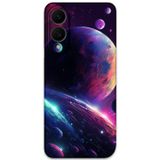 Gramaphone Galaxy S25 Edge Uyumlu Uzay Desenli Telefon Kılıfı + Ekran Koruyucu - 5862