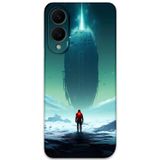 Gramaphone Galaxy S25 Edge Uyumlu Uzay Desenli Telefon Kılıfı + Ekran Koruyucu - 5864