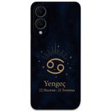 Gramaphone Galaxy S25 Edge Uyumlu Yengeç Burcu Desenli Telefon Kılıfı + Ekran Koruyucu - 5771