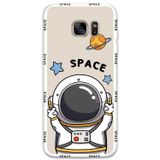 Gramaphone Galaxy S7 Edge Uyumlu Astronot Desenli Telefon Kılıfı + Ekran Koruyucu - 5865
