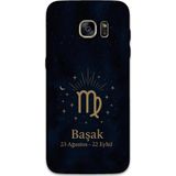 Gramaphone Galaxy S7 Edge Uyumlu Başak Burcu Desenli Telefon Kılıfı + Ekran Koruyucu - 5773
