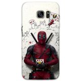 Gramaphone Galaxy S7 Edge Uyumlu Deadpool Desenli Telefon Kılıfı + Ekran Koruyucu - 5927