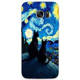 Gramaphone Galaxy S7 Edge Uyumlu Kedi Desenli Telefon Kılıfı + Ekran Koruyucu - 5782