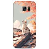 Gramaphone Galaxy S7 Edge Uyumlu Kedi Desenli Telefon Kılıfı + Ekran Koruyucu - 5784