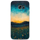 Gramaphone Galaxy S7 Edge Uyumlu Uzay Desenli Telefon Kılıfı + Ekran Koruyucu - 5871
