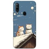 Gramaphone Gm 20 Pro Uyumlu Kedi Desenli Telefon Kılıfı + Ekran Koruyucu - 5780