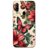 Gramaphone Gm 20 Pro Uyumlu Kelebek Desenli Telefon Kılıfı + Ekran Koruyucu - 5795