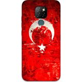 Gramaphone Gm 20 Uyumlu Türk Bayrağı Desenli Telefon Kılıfı + Ekran Koruyucu - 5847
