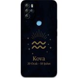 Gramaphone Gm 21 Pro Uyumlu Kova Burcu Desenli Telefon Kılıfı + Ekran Koruyucu - 5778
