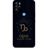 Gramaphone Gm 21 Pro Uyumlu Oğlak Burcu Desenli Telefon Kılıfı + Ekran Koruyucu - 5777