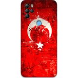 Gramaphone Gm 21 Pro Uyumlu Türk Bayrağı Desenli Telefon Kılıfı + Ekran Koruyucu - 5847