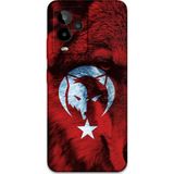 Gramaphone Gm 24 Pro Uyumlu Türk Bayrağı Desenli Telefon Kılıfı + Ekran Koruyucu - 5856
