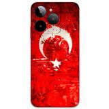 Gramaphone GM Era 50 ile Uyumlu Türk Bayrağı Desenli Telefon Kılıfı + Ekran Koruyucu - 5847