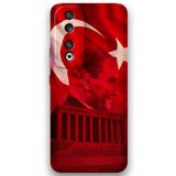 Gramaphone Huawei Honor 90 ile Uyumlu Atatürk Desenli Telefon Kılıfı + Ekran Koruyucu - 5848