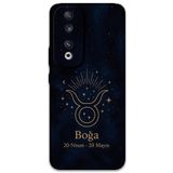 Gramaphone Huawei Honor 90 ile Uyumlu Boğa Burcu Desenli Telefon Kılıfı + Ekran Koruyucu - 5769