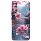 Gramaphone Huawei Honor 90 ile Uyumlu Çiçek Desenli Telefon Kılıfı + Ekran Koruyucu - 5794