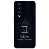 Gramaphone Huawei Honor 90 ile Uyumlu İkizler Burcu Desenli Telefon Kılıfı + Ekran Koruyucu - 5770
