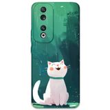 Gramaphone Huawei Honor 90 ile Uyumlu Kedi Desenli Telefon Kılıfı + Ekran Koruyucu - 5781