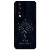 Gramaphone Huawei Honor 90 ile Uyumlu Koç Burcu Desenli Telefon Kılıfı + Ekran Koruyucu - 5768
