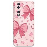 Gramaphone Huawei Honor 90 ile Uyumlu Kurdele Desenli Telefon Kılıfı + Ekran Koruyucu - 5803