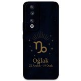 Gramaphone Huawei Honor 90 ile Uyumlu Oğlak Burcu Desenli Telefon Kılıfı + Ekran Koruyucu - 5777