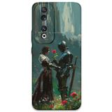 Gramaphone Huawei Honor 90 ile Uyumlu Retro Desenli Telefon Kılıfı + Ekran Koruyucu - 5839