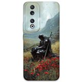 Gramaphone Huawei Honor 90 ile Uyumlu Retro Desenli Telefon Kılıfı + Ekran Koruyucu - 5840