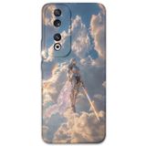 Gramaphone Huawei Honor 90 ile Uyumlu Retro Desenli Telefon Kılıfı + Ekran Koruyucu - 5841