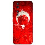 Gramaphone Huawei Honor 90 ile Uyumlu Türk Bayrağı Desenli Telefon Kılıfı + Ekran Koruyucu - 5847