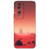 Gramaphone Huawei Honor 90 ile Uyumlu Uzay Desenli Telefon Kılıfı + Ekran Koruyucu - 5859