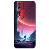 Gramaphone Huawei Honor 90 ile Uyumlu Uzay Desenli Telefon Kılıfı + Ekran Koruyucu - 5860